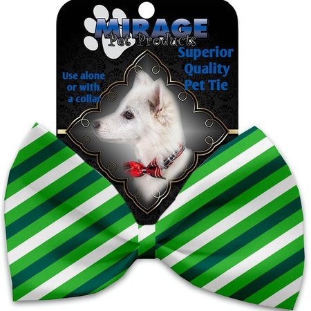 MIRAGE PET PRODUCTS St. Patricks Stripes Pet Bow Tie 1224-BT